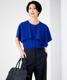 エステルダブルクロス ハンカチーフスリーブブラウス