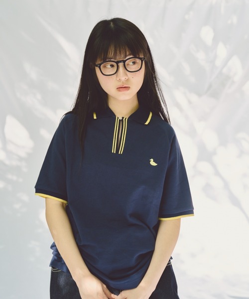 common gull products.（コモンガルプロダクツ）の「隙間のポロシャツ（ポロシャツ・レディース・アイボリー/レッド/ネイビー・MEDIUM/LARGE）」の11枚目の写真