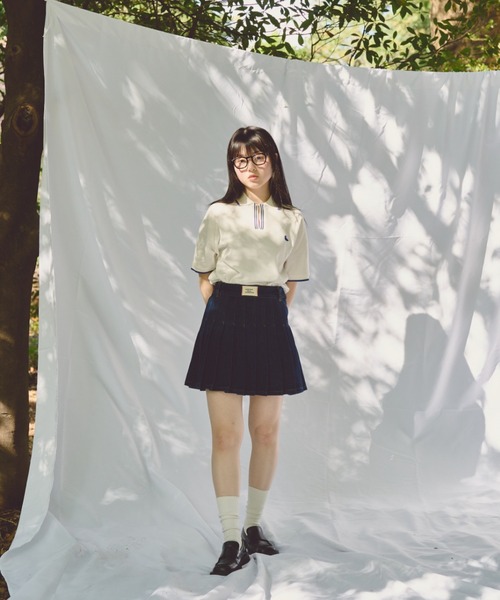 common gull products.（コモンガルプロダクツ）の「隙間のポロシャツ（ポロシャツ・レディース・アイボリー/レッド/ネイビー・MEDIUM/LARGE）」の19枚目の写真