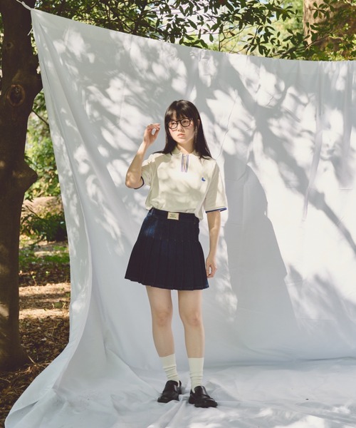 common gull products.（コモンガルプロダクツ）の「隙間のポロシャツ（ポロシャツ・レディース・アイボリー/レッド/ネイビー・MEDIUM/LARGE）」の20枚目の写真