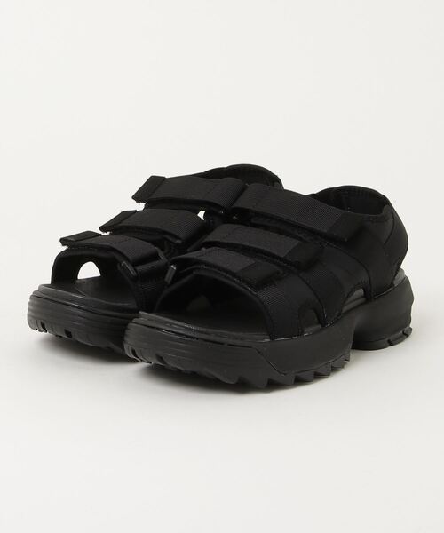COMMON WARE(コモンウェアー)の「ST:GCP / Grand colony グランド コロニー / Recycled nylon 3BELT SANDAL リサイクルナイロン カバードベルト 厚底スポーツサンダル(サンダル・レディース・ブラック/ライトブラウン・L/M/S)」の12枚目の写真