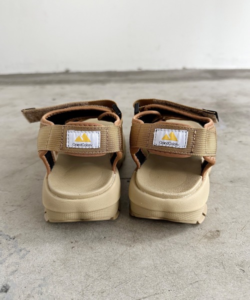 COMMON WARE(コモンウェアー)の「ST:GCP / Grand colony グランド コロニー / Recycled nylon 3BELT SANDAL リサイクルナイロン カバードベルト 厚底スポーツサンダル(サンダル・レディース・ブラック/ライトブラウン・L/M/S)」の20枚目の写真