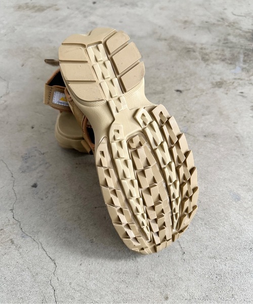 COMMON WARE(コモンウェアー)の「ST:GCP / Grand colony グランド コロニー / Recycled nylon 3BELT SANDAL リサイクルナイロン カバードベルト 厚底スポーツサンダル(サンダル・レディース・ブラック/ライトブラウン・L/M/S)」の22枚目の写真
