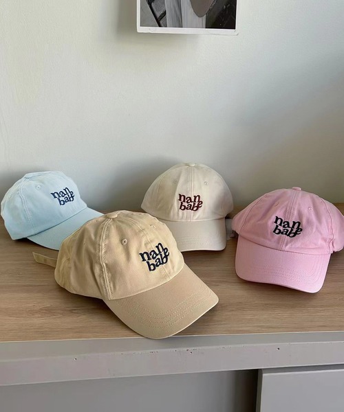 LAFFMO（ラフモ）の「レタリングロゴキャップ（キャップ・レディース・ピンク/モカ/オフホワイト/ブルー/ブラック・F）」の9枚目の写真