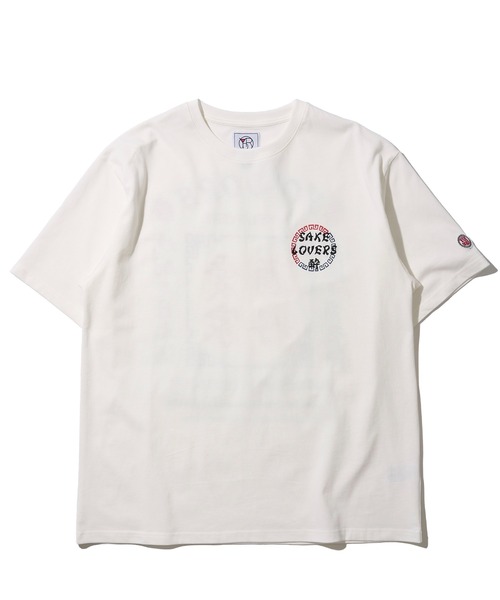 ADPOSION(アドポーション)の「【YOIDORE 】ワンポイント刺繍バックプリントTシャツ / グラフィックTシャツ(Tシャツ/カットソー・メンズ・ブラック/ホワイト・MEDIUM/LARGE/X-LARGE)」の3枚目の写真