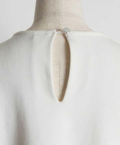 &. NOSTALGIA（アンドドットノスタルジア）の「ヘムギャザーフリルTシャツ（Tシャツ/カットソー・レディース・ブラック/ホワイト・M）」の16枚目の写真