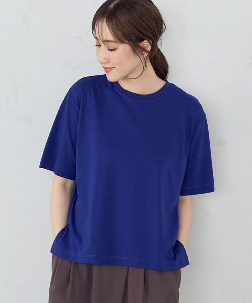 COMME CA ISM(コムサイズム)の「カラーTシャツ 七夕(Tシャツ/カットソー・レディース・ネイビー/イエロー/パープル/グリーン/ブルー/アイボリー・SMALL/MEDIUM/LARGE)」の4枚目の写真