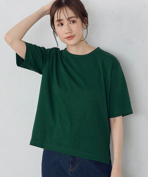 COMME CA ISM(コムサイズム)の「カラーTシャツ 七夕(Tシャツ/カットソー・レディース・ネイビー/イエロー/パープル/グリーン/ブルー/アイボリー・SMALL/MEDIUM/LARGE)」の2枚目の写真