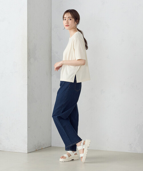 COMME CA ISM(コムサイズム)の「カラーTシャツ 七夕(Tシャツ/カットソー・レディース・ネイビー/イエロー/パープル/グリーン/ブルー/アイボリー・SMALL/MEDIUM/LARGE)」の9枚目の写真