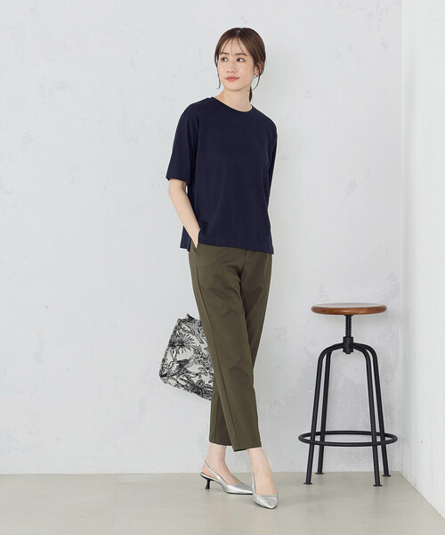 COMME CA ISM(コムサイズム)の「カラーTシャツ 七夕(Tシャツ/カットソー・レディース・ネイビー/イエロー/パープル/グリーン/ブルー/アイボリー・SMALL/MEDIUM/LARGE)」の11枚目の写真