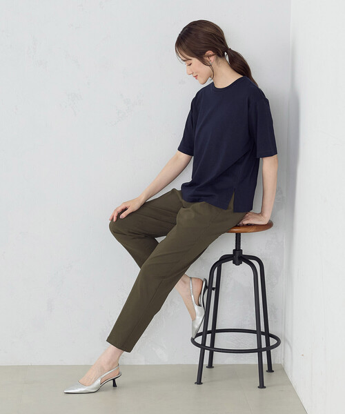 COMME CA ISM(コムサイズム)の「カラーTシャツ 七夕(Tシャツ/カットソー・レディース・ネイビー/イエロー/パープル/グリーン/ブルー/アイボリー・SMALL/MEDIUM/LARGE)」の12枚目の写真