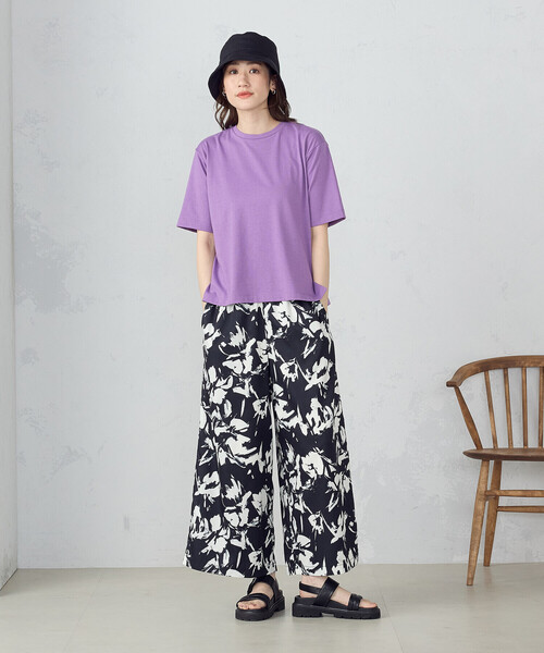 COMME CA ISM(コムサイズム)の「カラーTシャツ 七夕(Tシャツ/カットソー・レディース・ネイビー/イエロー/パープル/グリーン/ブルー/アイボリー・SMALL/MEDIUM/LARGE)」の21枚目の写真