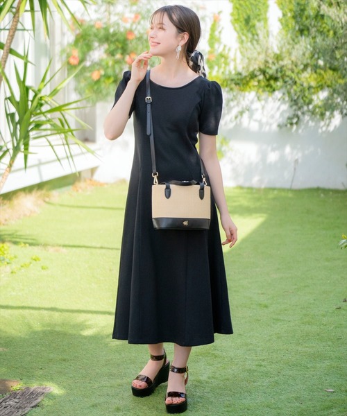 WILLSELECTION（ウィルセレクション）の「バックリボンワッフルフレアワンピース（ワンピース・レディース・ブラック/ライトグレー/ピンク・FREE）」の20枚目の写真