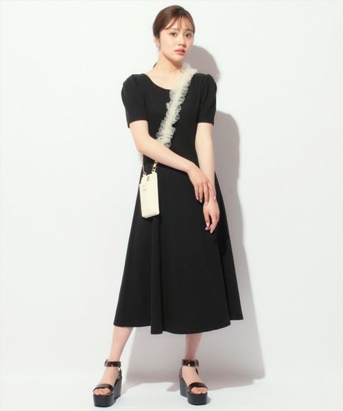 WILLSELECTION（ウィルセレクション）の「バックリボンワッフルフレアワンピース（ワンピース・レディース・ブラック/ライトグレー/ピンク・FREE）」の22枚目の写真