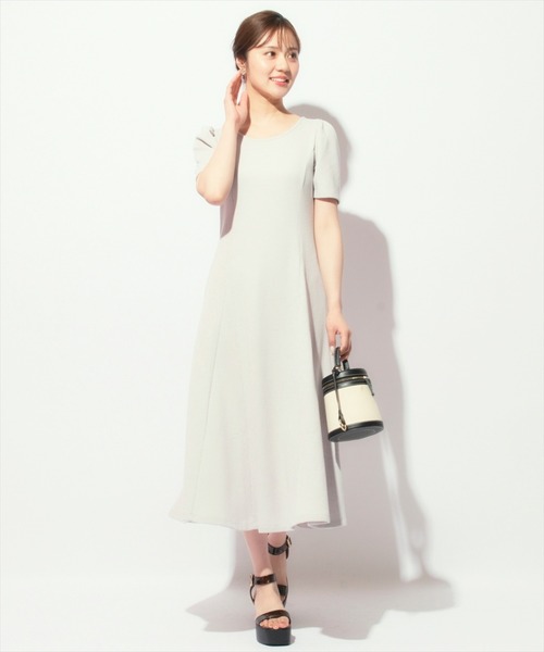 WILLSELECTION（ウィルセレクション）の「バックリボンワッフルフレアワンピース（ワンピース・レディース・ブラック/ライトグレー/ピンク・FREE）」の16枚目の写真