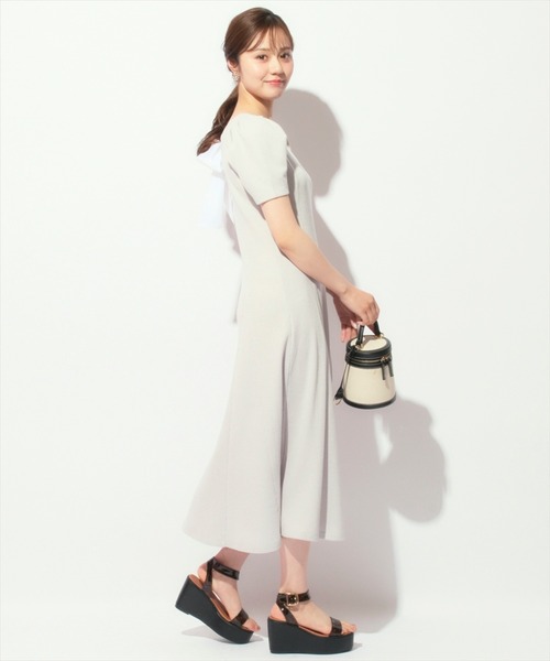 WILLSELECTION（ウィルセレクション）の「バックリボンワッフルフレアワンピース（ワンピース・レディース・ブラック/ライトグレー/ピンク・FREE）」の17枚目の写真