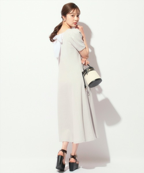 WILLSELECTION（ウィルセレクション）の「バックリボンワッフルフレアワンピース（ワンピース・レディース・ブラック/ライトグレー/ピンク・FREE）」の18枚目の写真