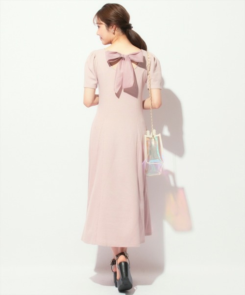 WILLSELECTION（ウィルセレクション）の「バックリボンワッフルフレアワンピース（ワンピース・レディース・ブラック/ライトグレー/ピンク・FREE）」の11枚目の写真