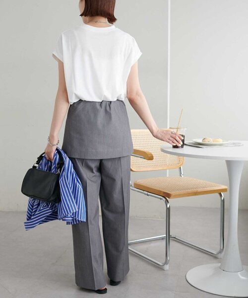 DISCOAT(ディスコート)の「ラップスカートパンツ(その他パンツ・レディース・グレー/ブラック・MEDIUM/LARGE)」の16枚目の写真