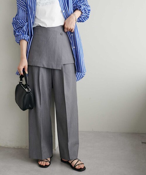 DISCOAT(ディスコート)の「ラップスカートパンツ(その他パンツ・レディース・グレー/ブラック・MEDIUM/LARGE)」の17枚目の写真