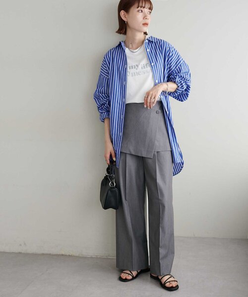 DISCOAT(ディスコート)の「ラップスカートパンツ(その他パンツ・レディース・グレー/ブラック・MEDIUM/LARGE)」の18枚目の写真