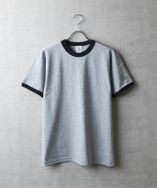 CROSS & STITCH(クロスステッチ)の「【FEW1】【CROSS & STITCH/クロスアンドステッチ】オープンエンド マックスウェイト リンガーTシャツ(Tシャツ/カットソー・メンズ・ブラック×グレー/グレー系1/アイボリー系1/グレー系2/アイボリー系2・MEDIUM/LARGE/X-LARGE)」の6枚目の写真