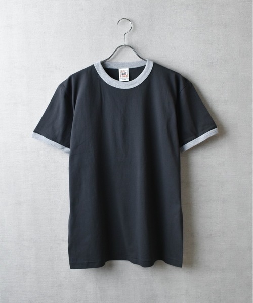 CROSS & STITCH(クロスステッチ)の「【FEW1】【CROSS & STITCH/クロスアンドステッチ】オープンエンド マックスウェイト リンガーTシャツ(Tシャツ/カットソー・メンズ・ブラック×グレー/グレー系1/アイボリー系1/グレー系2/アイボリー系2・MEDIUM/LARGE/X-LARGE)」の13枚目の写真