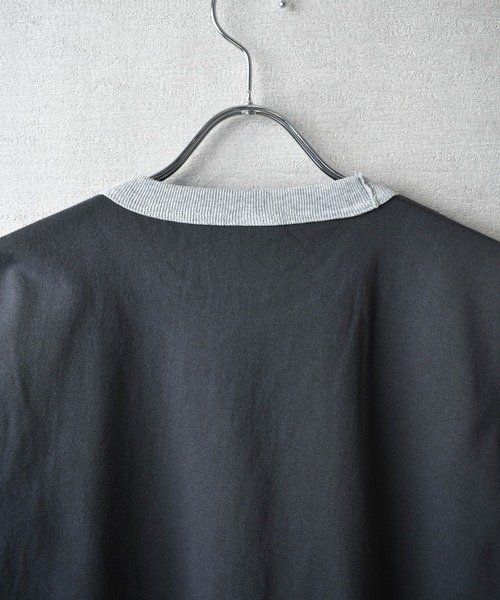 CROSS & STITCH(クロスステッチ)の「【FEW1】【CROSS & STITCH/クロスアンドステッチ】オープンエンド マックスウェイト リンガーTシャツ(Tシャツ/カットソー・メンズ・ブラック×グレー/グレー系1/アイボリー系1/グレー系2/アイボリー系2・MEDIUM/LARGE/X-LARGE)」の17枚目の写真