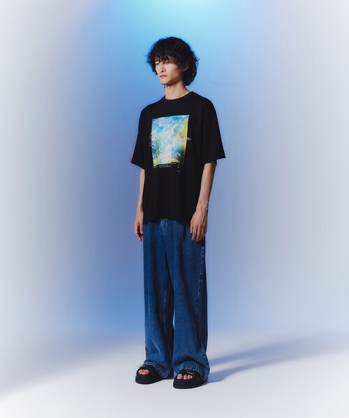 tk.TAKEO KIKUCHI（ティーケータケオキクチ）の「◆ケミカルウォッシュAラインワイドデニム（デニムパンツ・メンズ・チャコールグレー/ブルー・01/02/03）」の22枚目の写真