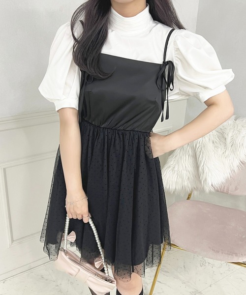 apres jour(アプレジュール)の「French girly collection チュールミニワンピース【ZOZOTOWN限定アイテム】(ワンピース・レディース・ブラック系その他/ブラック・X-LARGE/フリー)」の15枚目の写真