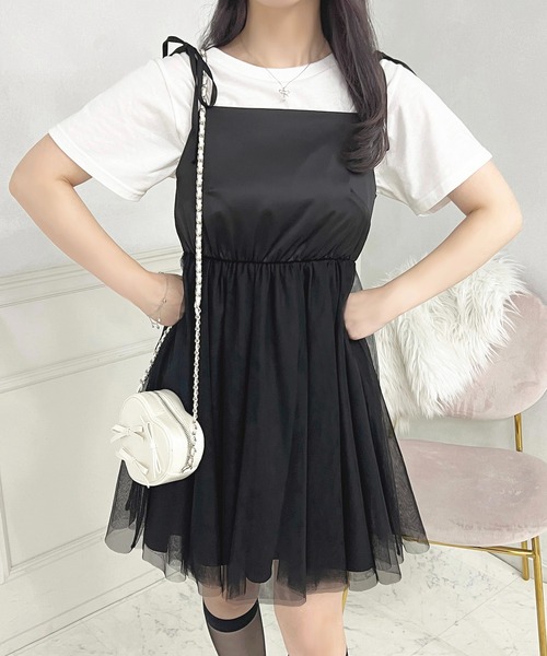 apres jour(アプレジュール)の「French girly collection チュールミニワンピース【ZOZOTOWN限定アイテム】(ワンピース・レディース・ブラック系その他/ブラック・X-LARGE/フリー)」の7枚目の写真