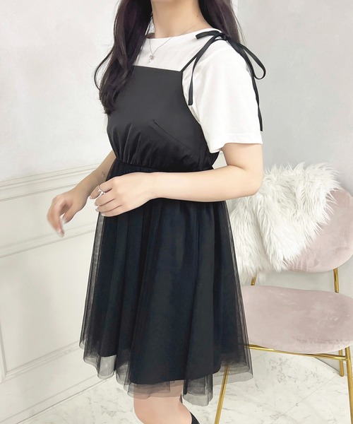 apres jour(アプレジュール)の「French girly collection チュールミニワンピース【ZOZOTOWN限定アイテム】(ワンピース・レディース・ブラック系その他/ブラック・X-LARGE/フリー)」の8枚目の写真