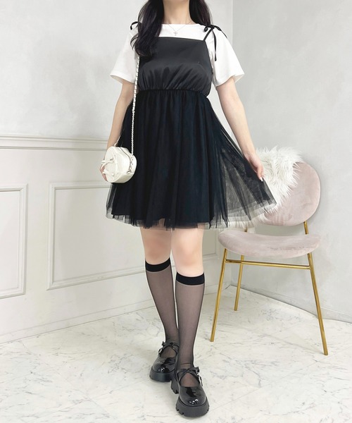 セール】French girly collection チュールミニワンピース【ZOZOTOWN