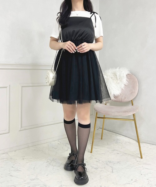 apres jour(アプレジュール)の「French girly collection チュールミニワンピース【ZOZOTOWN限定アイテム】(ワンピース・レディース・ブラック系その他/ブラック・X-LARGE/フリー)」の11枚目の写真