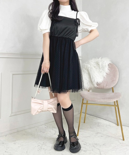 apres jour(アプレジュール)の「French girly collection チュールミニワンピース【ZOZOTOWN限定アイテム】(ワンピース・レディース・ブラック系その他/ブラック・X-LARGE/フリー)」の21枚目の写真