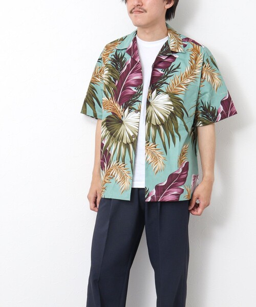 NOLLEY’S(ノーリーズ)の「【Hilo Hattie/ヒロハッティ】別注アロハシャツ MIX LEAF(シャツ/ブラウス・メンズ・ホワイト系その他/グリーン系その他・L/M)」の19枚目の写真