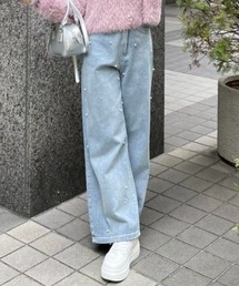 clear | パールワイドデニムパンツ≪2024SS新作≫(デニムパンツ)