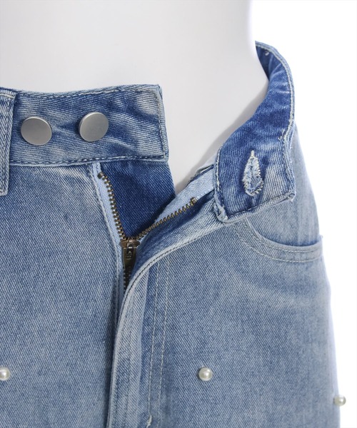 clear（クリア）の「パールワイドデニムパンツ≪2024AW新作≫（デニム