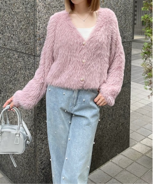 clear（クリア）の「パールワイドデニムパンツ≪2024AW新作≫（デニムパンツ・レディース・ライトブルー・M/S）」の12枚目の写真