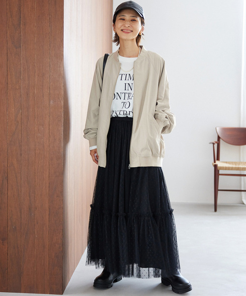 JOURNAL STANDARD relume（ジャーナルスタンダード　レリューム）の「《追加2》ウォッシャブルナイロンタッサーMA-1（MA-1・レディース・ブラウン/カーキ/ネイビー/ベージュ・FREE）」の22枚目の写真