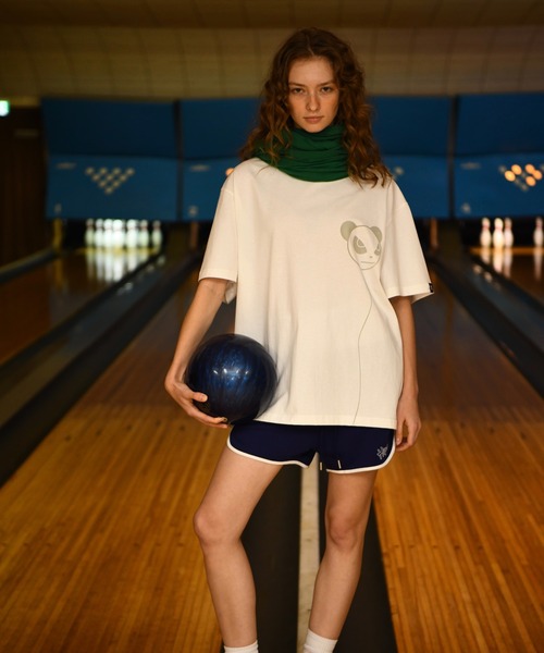 HIPANDA(ハイパンダ)の「(HIPANDA ハイパンダ) 男女兼用 バルーンパンダ ロゴ プリント Tシャツ(Tシャツ/カットソー・メンズ・ネイビー/ホワイト・MEDIUM/LARGE/X-LARGE/SMALL/XX-LARGE)」の9枚目の写真