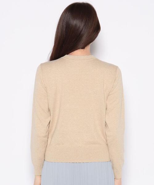 Leilian(レリアン)の「ボーダー×レース長袖ニット(ニット/セーター・レディース・Beige・11/9/7)」の3枚目の写真