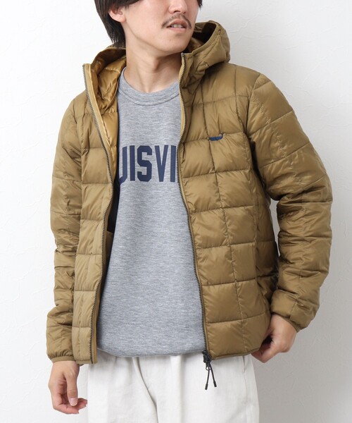 TAION（タイオン）の「【TAION/タイオン】別注クジラ ダウンジャケット 24AW（ダウンジャケット/コート・メンズ・オレンジ/ネイビー/オリーブ/ベージュ/ブラック/チャコールグレー・M/L/XL/XXL）」の4枚目の写真