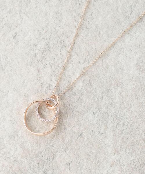 grove（グローブ）の「リングロンデルワントップネックレス（ネックレス・レディース・シルバー系/シルバー/ゴールド・00）」の3枚目の写真