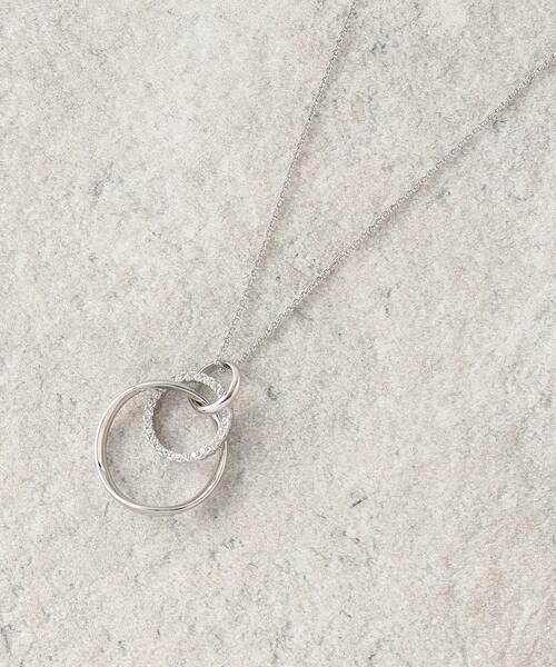 grove（グローブ）の「リングロンデルワントップネックレス（ネックレス・レディース・シルバー系/シルバー/ゴールド・00）」の4枚目の写真