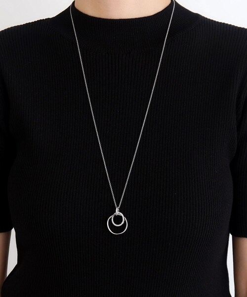 grove（グローブ）の「リングロンデルワントップネックレス（ネックレス・レディース・シルバー系/シルバー/ゴールド・00）」の7枚目の写真