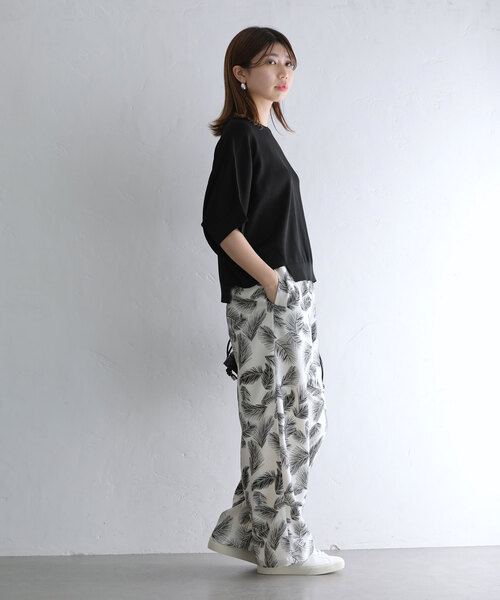 La TOTALITE（ラトータリテ）の「ドルマンスリーブプルオーバー（ニット/セーター・レディース・ブラック/ホワイト/ブルー・FREE）」の19枚目の写真