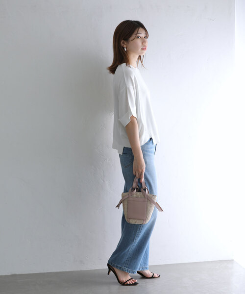 La TOTALITE（ラトータリテ）の「ドルマンスリーブプルオーバー（ニット/セーター・レディース・ブラック/ホワイト/ブルー・FREE）」の12枚目の写真