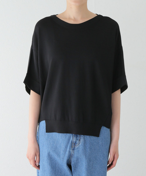 La TOTALITE（ラトータリテ）の「ドルマンスリーブプルオーバー（ニット/セーター・レディース・ブラック/ホワイト/ブルー・FREE）」の7枚目の写真