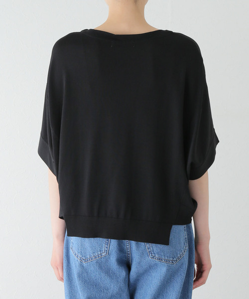 La TOTALITE（ラトータリテ）の「ドルマンスリーブプルオーバー（ニット/セーター・レディース・ブラック/ホワイト/ブルー・FREE）」の9枚目の写真